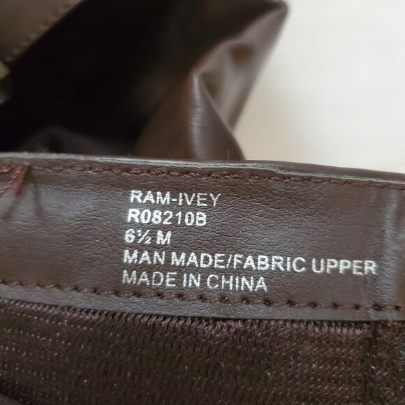 Rampage Women's Ram-Ivey Tall Riding Faux Leather Boots Dark Brown Size 6.5M - Picture 9 of 9